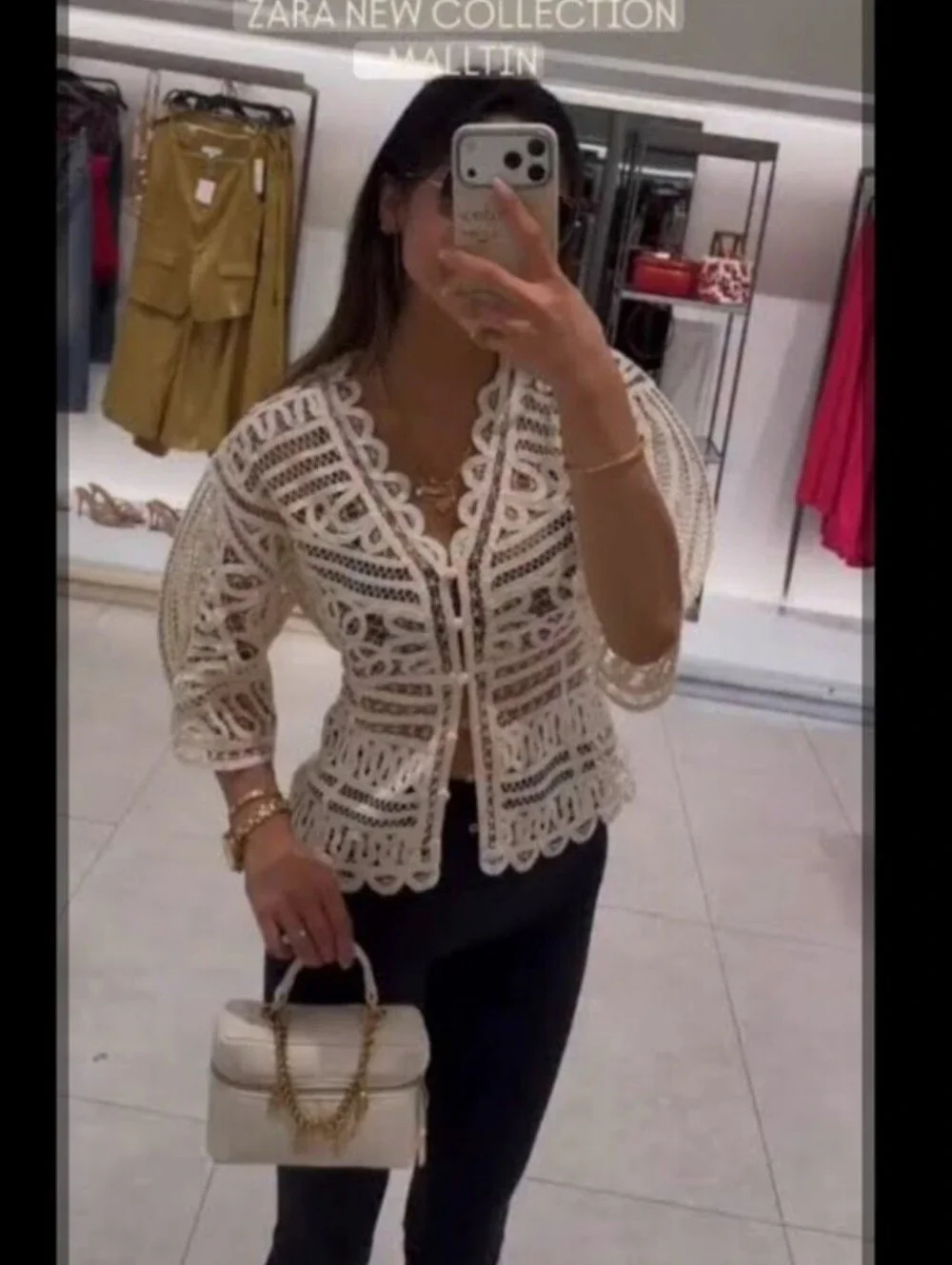 ZARA CROCHET TOP NWT Size M
